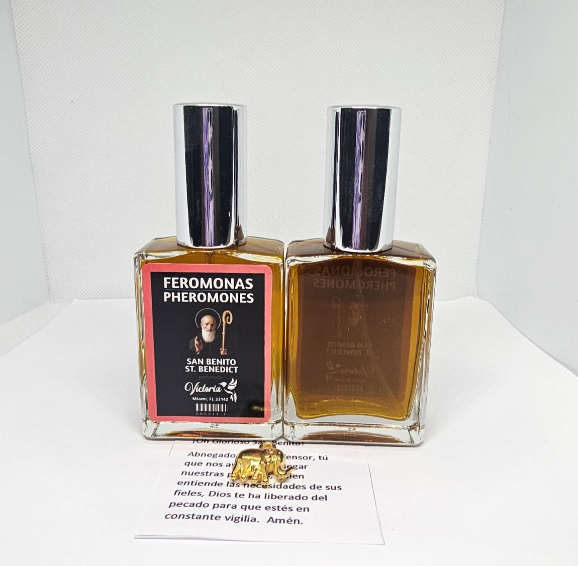 PERFUME SAN BENITO / SAINT BENEDICT PARA PROTECCION ATRAE FORTUNA SUERTE 1PC