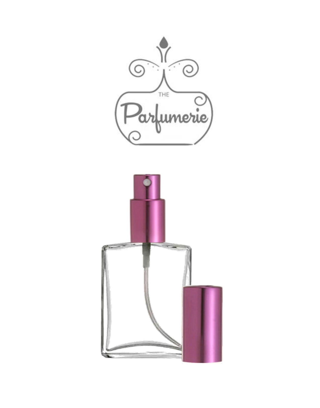 Perfume Spray Glass Atomizer 1 oz. (30 ml) 2 oz. (60 ml) Empty, Refillable, Flat