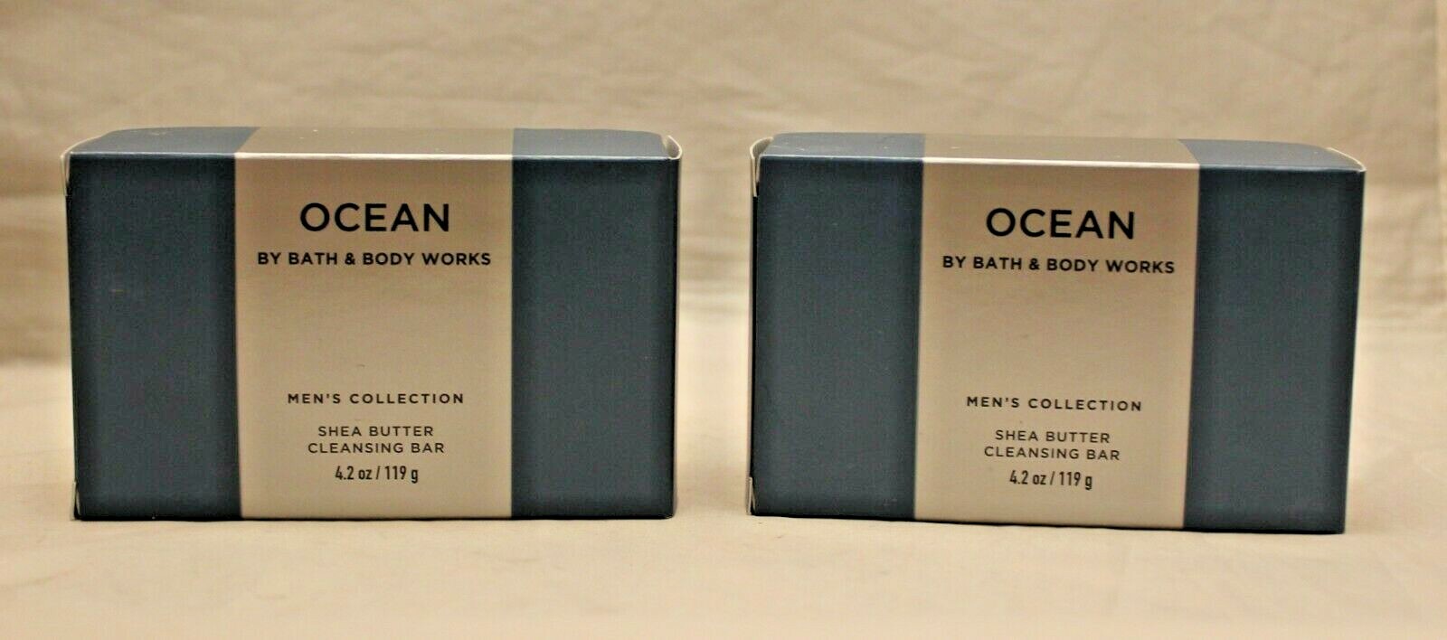 Bath & Body Works Men’s Collection Ocean Shea Butter Cleansing Bar Soap X 2