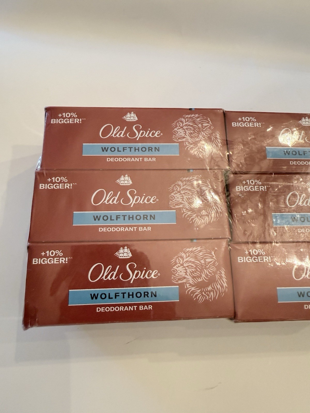 Old Spice Wolfhorn Soap Bars 6 Pack Discontinued Body Wash Scent Rare 5oz Each