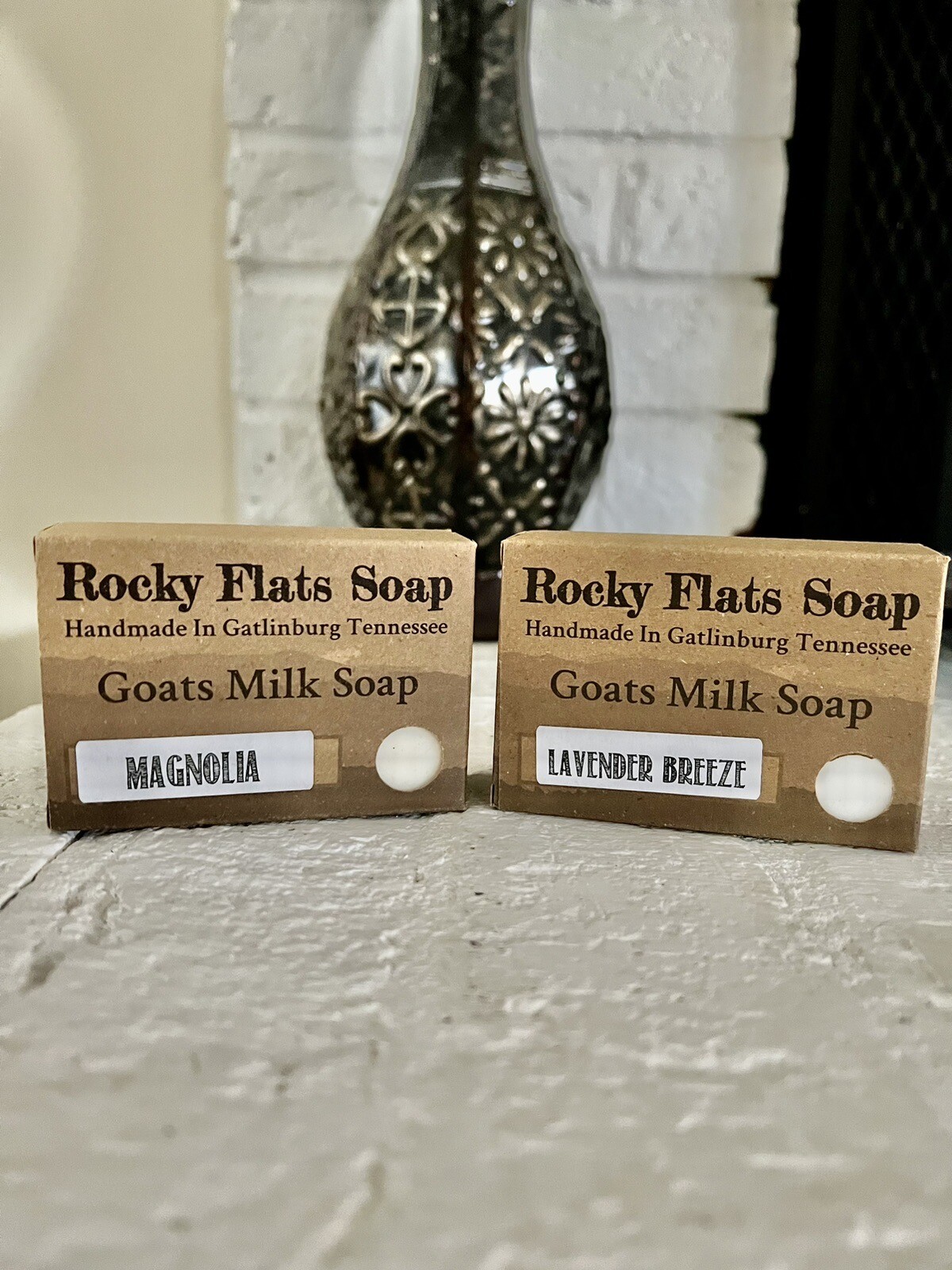 Handmade~All Natural~”Goat’s Milk Soap”~Lavender Breeze&Magnolia~4.2 Oz~Qty 2