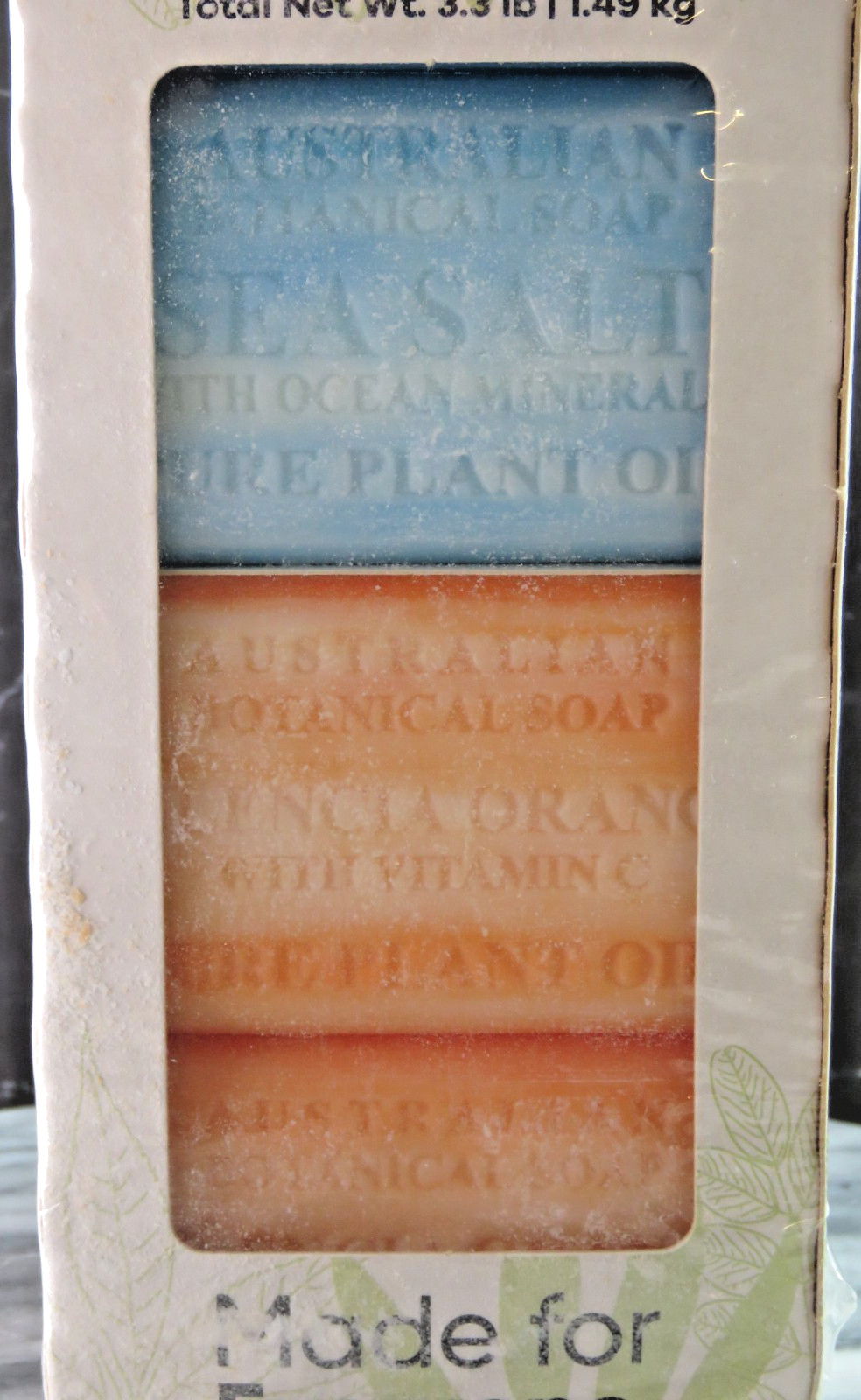 Australian Botanical Soap 8 Bars Valencia Orange/Sea Salt New Factory Sealed
