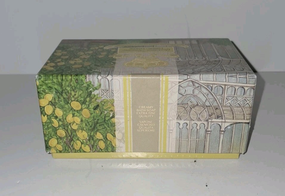 New! Lemon Bath Soap – Della Brevetto Tuscan Garden -Made In Italy – Sealed