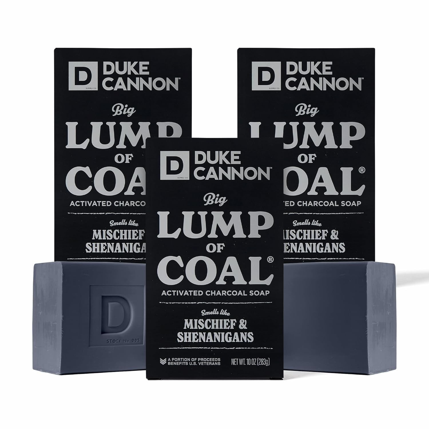 Big Lump of Coal Soap Bar for Men Holiday Edition Bergamot & Black Pepper Sce…