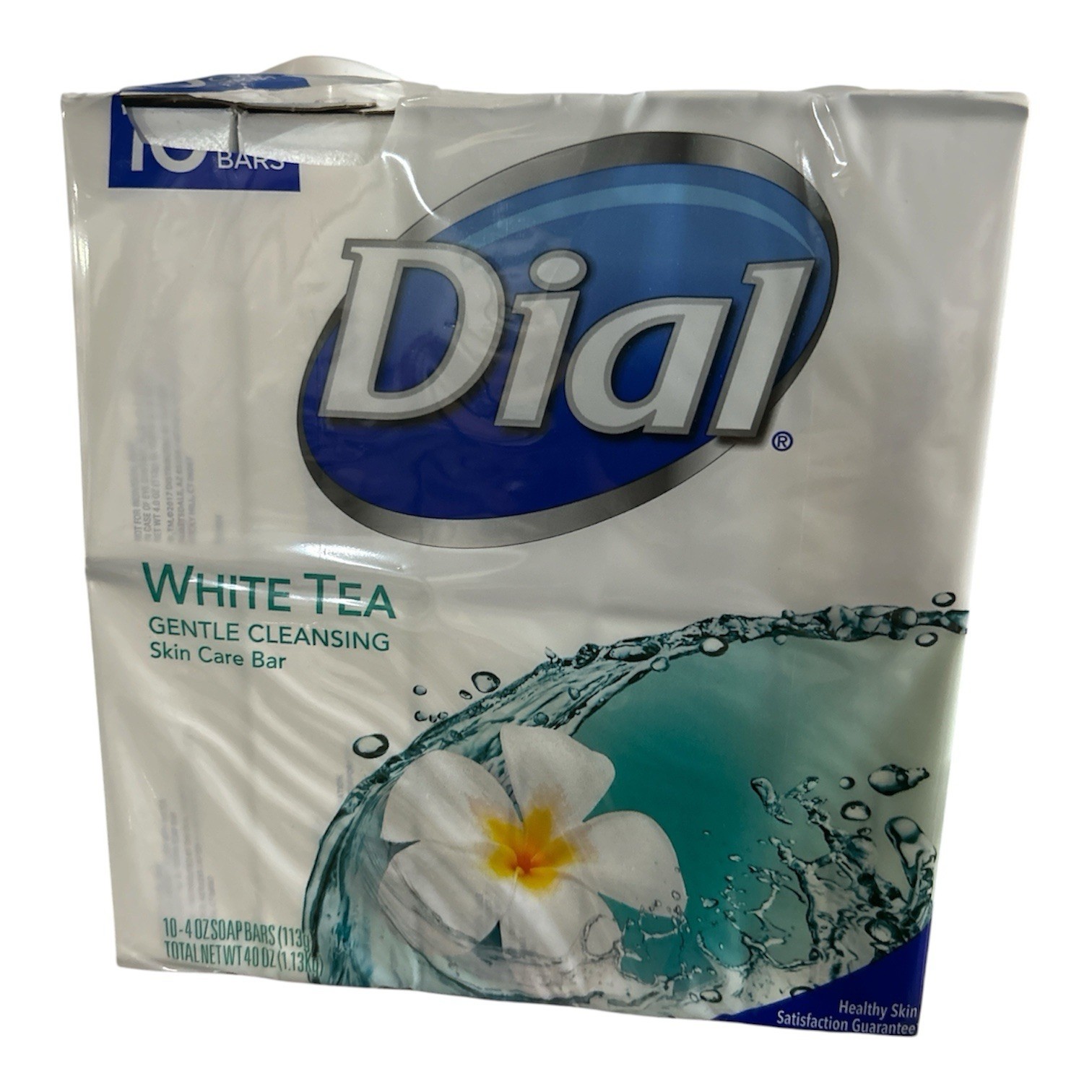 Dial Skin Care White Tea Bar Soap – 10pk – 4oz each Ripped Package