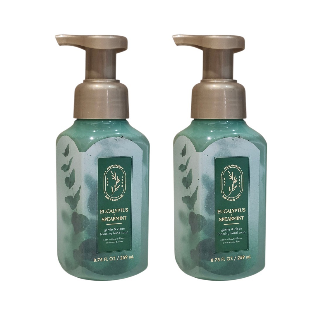2 Bath & Body Works Eucalyptus Spearmint GENTLE & CLEAN Foaming Hand Soap