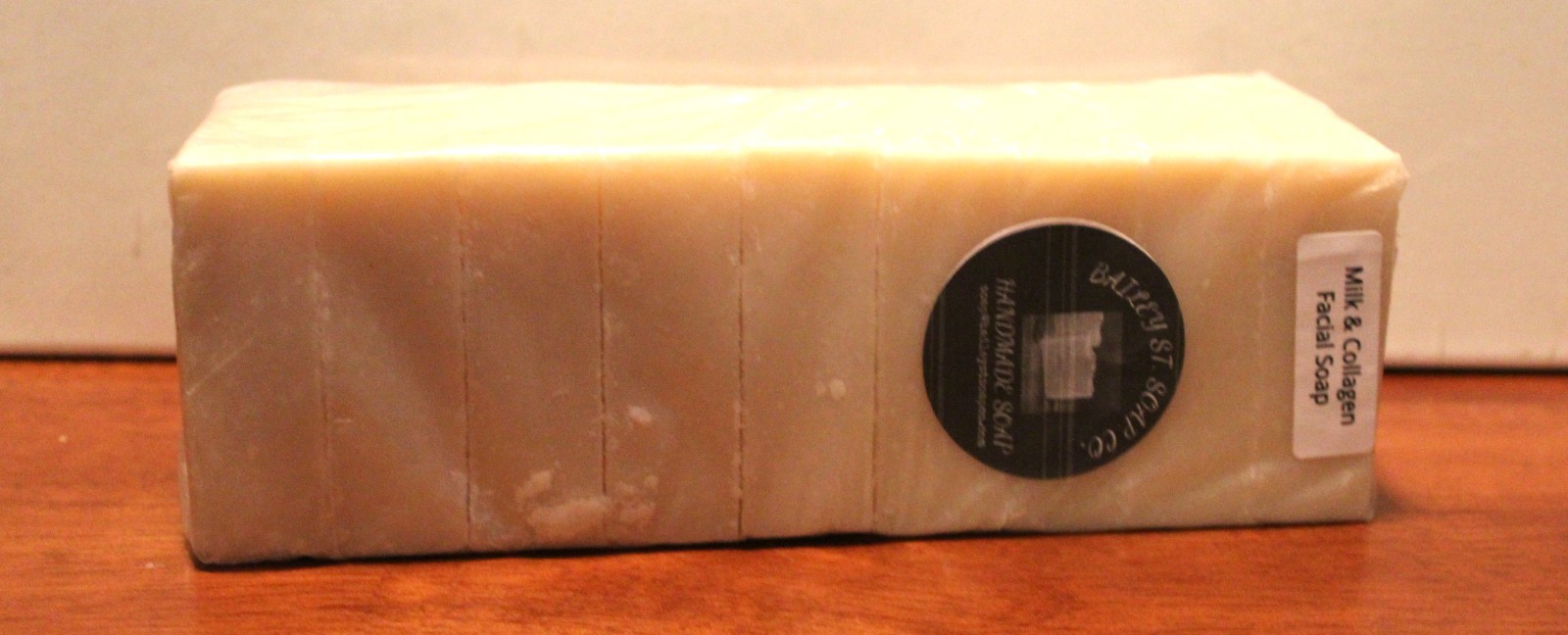 Milk and Collagen Cold Processed handmade soap loaf 10 precut bars Free Shipping