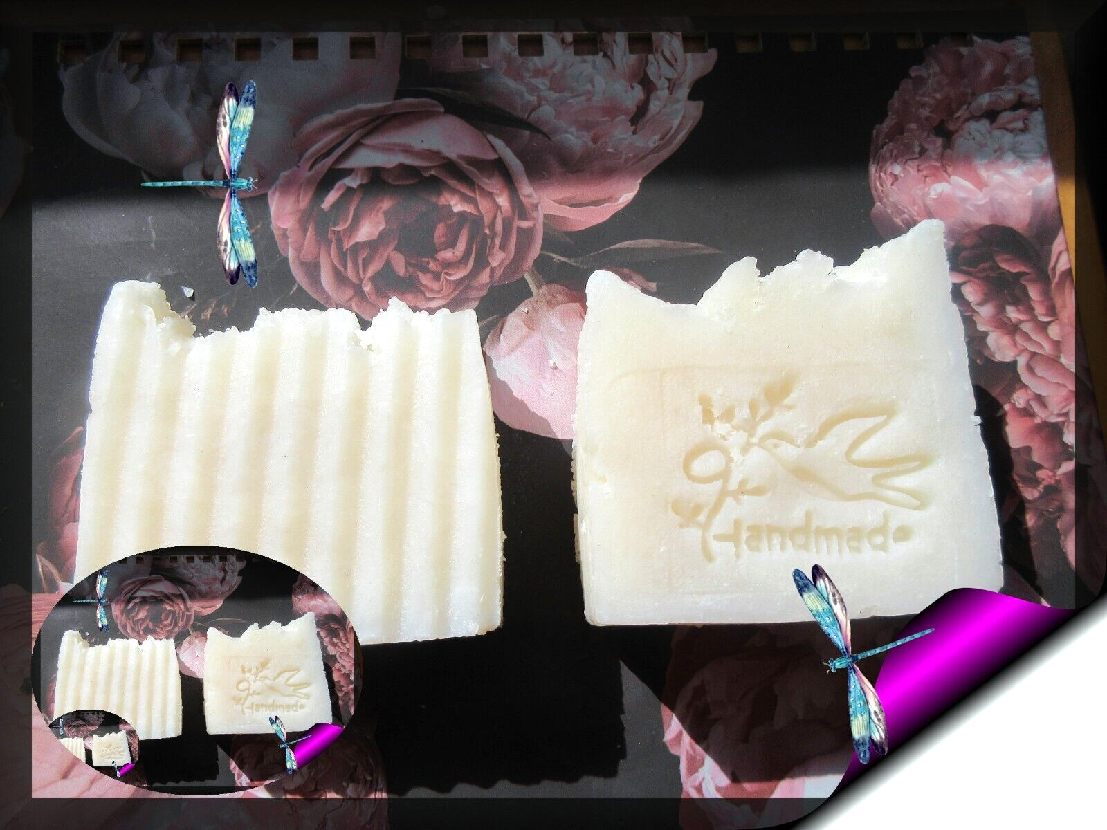 2 100% Organic Aloe Vera & Coconut Oil Shampoo & Body Bars UNSCENTED