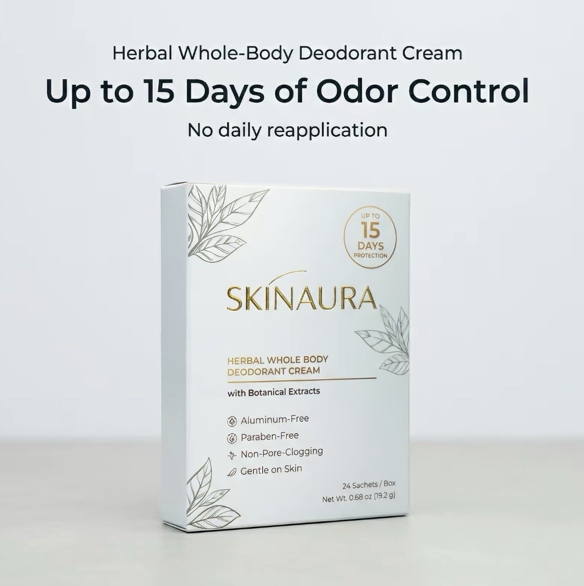 Deodorant Cream – Herbal Whole Body | SkinAura – Up to 15 Days Odor Control