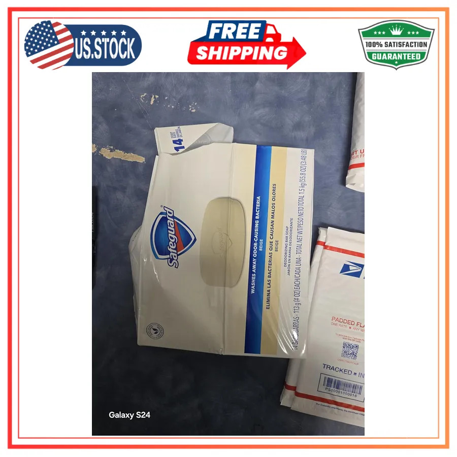 Safeguard Antibacterial Bar Soap Beige 4oz 14 Bars Total