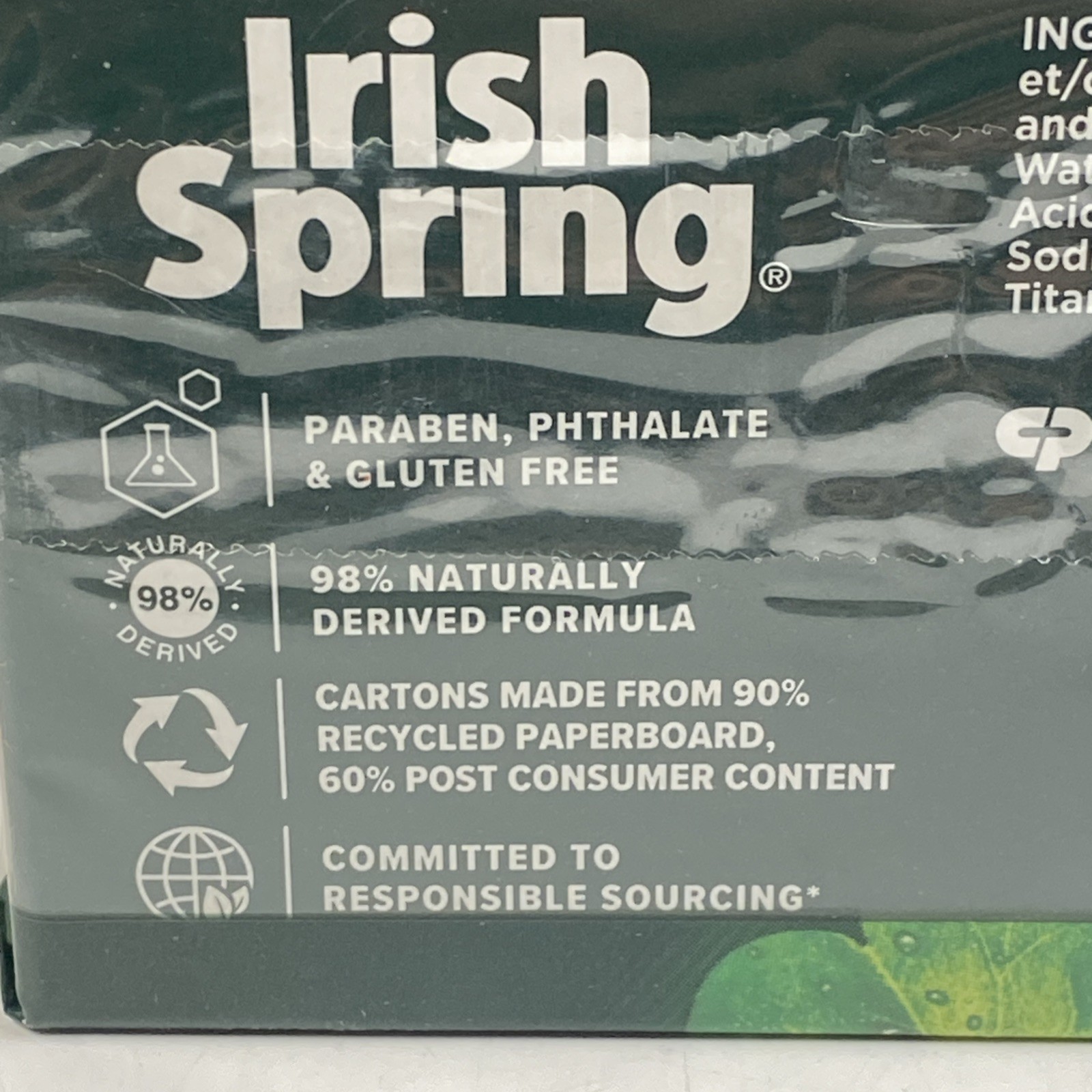 LOT x15 IRISH SPRING Original Bar Soap NO FLAXSEED LINSEED OIL Free Discontinued
