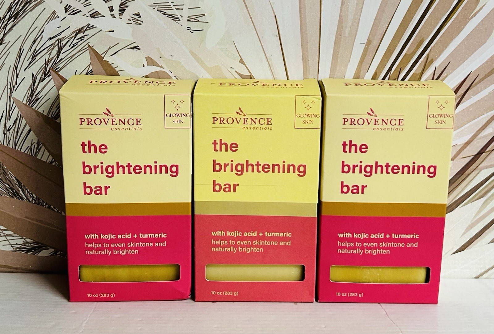 3-Pack Provence Essentials ~ The Brightening Bar with Kojic Acid & Turmeric 10os