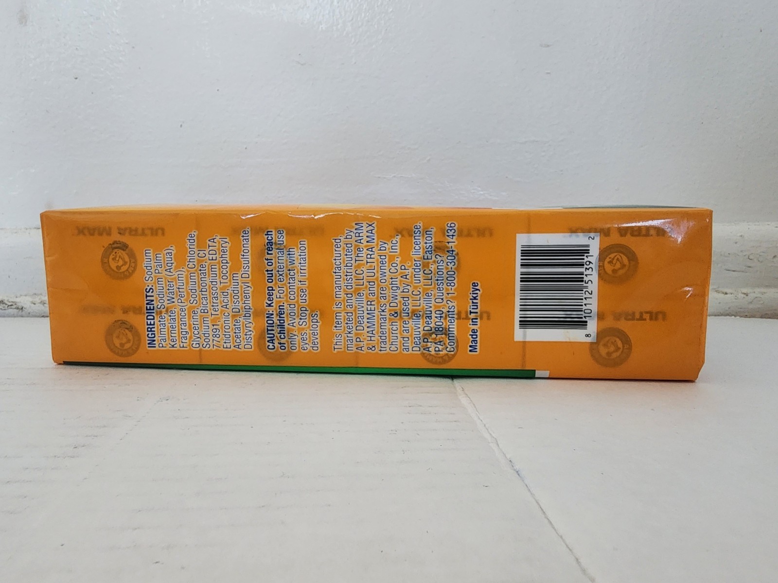 Arm & Hammer Ultra Max Bar Soap Baking Soda Fresh Scent 8 Bars Body & Hands