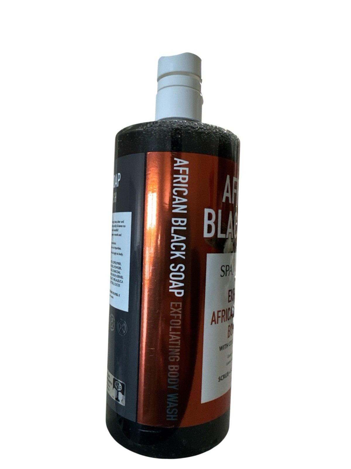 African Black Soap Liquid Spa Exfoliating Scrub Soften Organic Body Wash 950ml