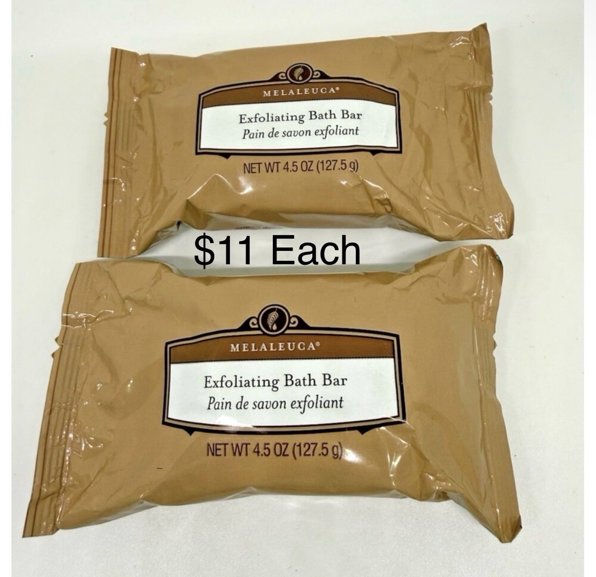 Melaleuca Exfoliating Bar Soap 4.5oz 127g Gentle Exfoliant Body Cleanser $11each