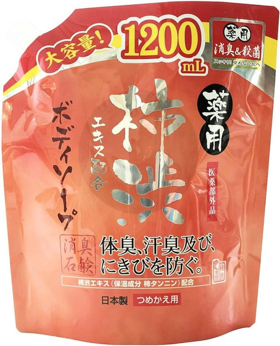 3 Set ×1200ml Max Medicinal persimmon body soap large capacity refill KAKISHIBU