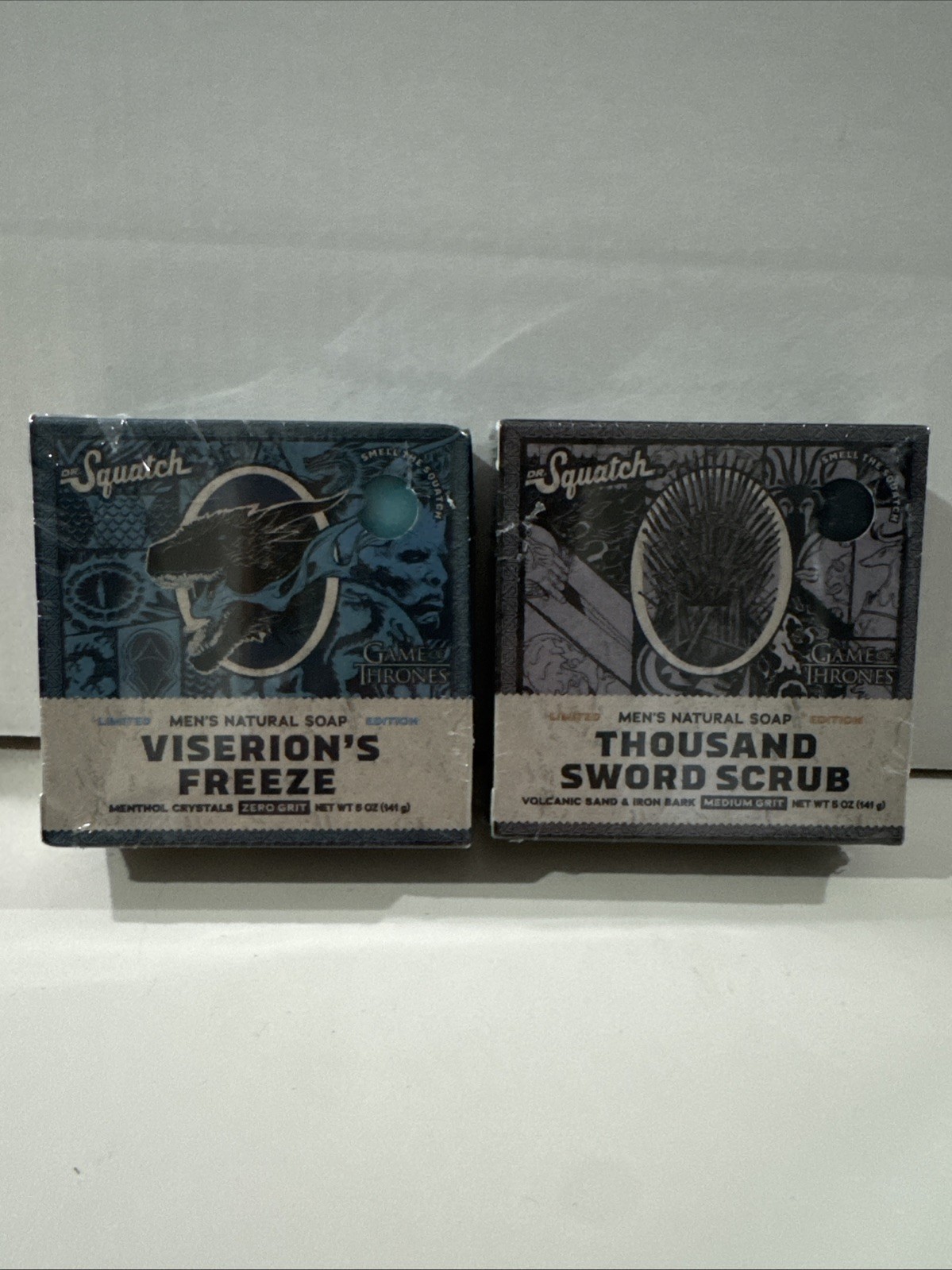 2x Dr. Squatch Bar Soap Game Of Thrones Edition 5oz bars, Variety Pack K14
