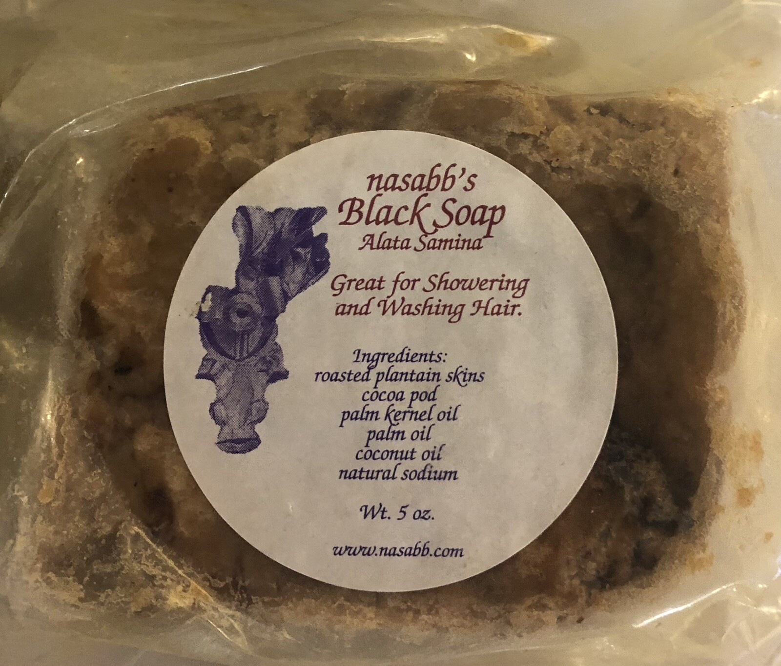 Nasabb’s Fresh | Alata Samina Pure Organic BLACK Soap 20 OUNCES