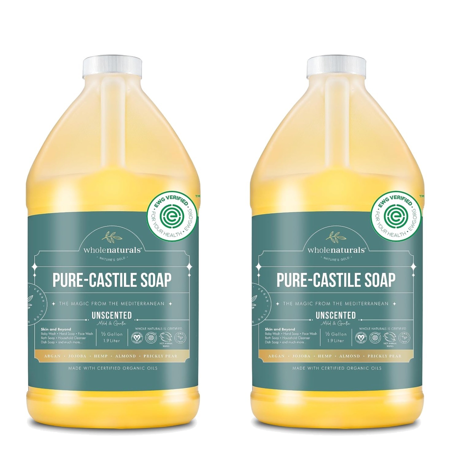 Pure Castile Soap – Non-GMO x2