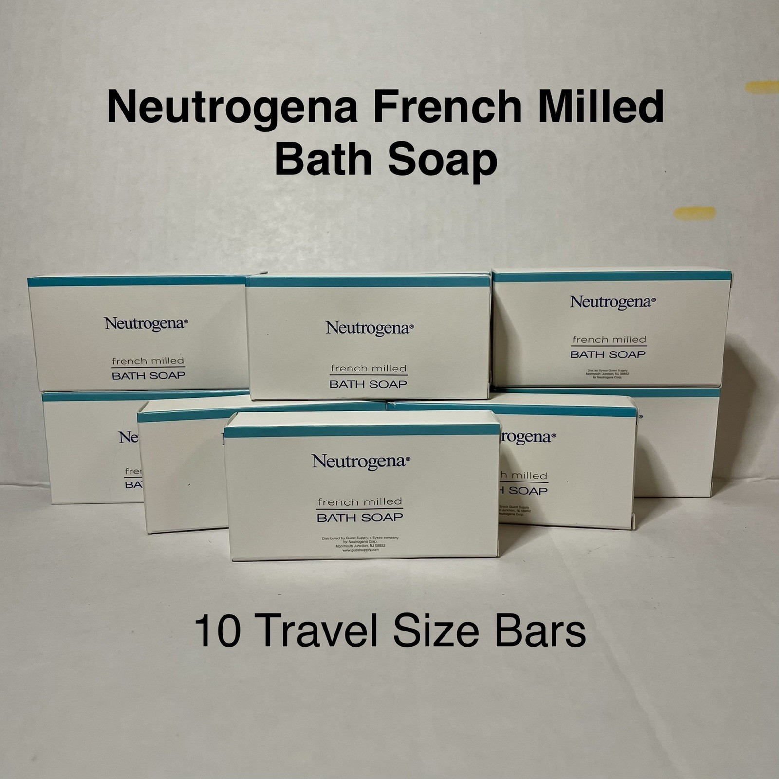 Neutrogena French Milled Soap Lot of 10 Travel Size Bath Soaps, 1 oz Massage Bar
