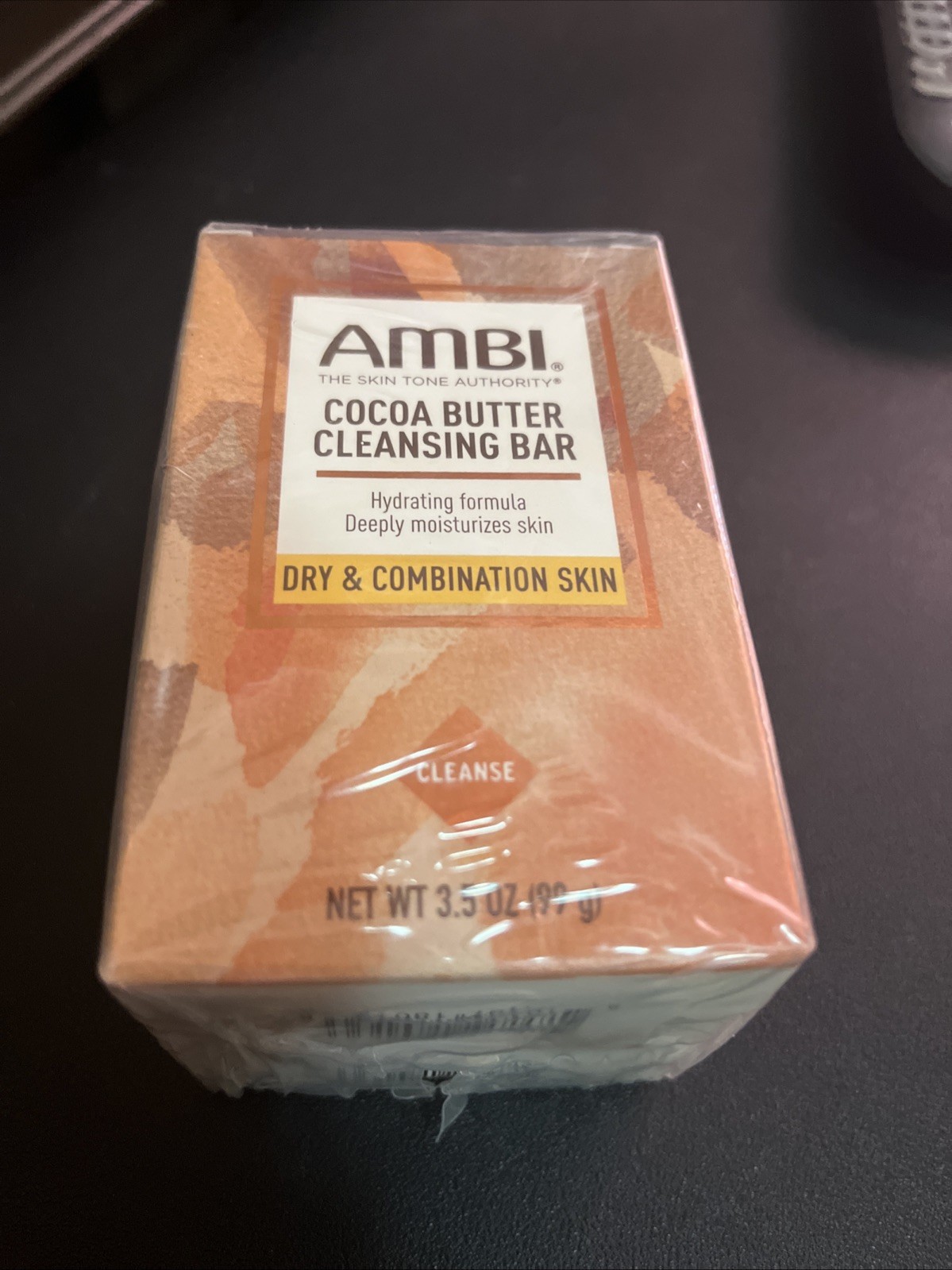 AMBI Cocoa Butter Cleansing Bar Dry & Combination Skin 3.5 oz (Pack of 2)