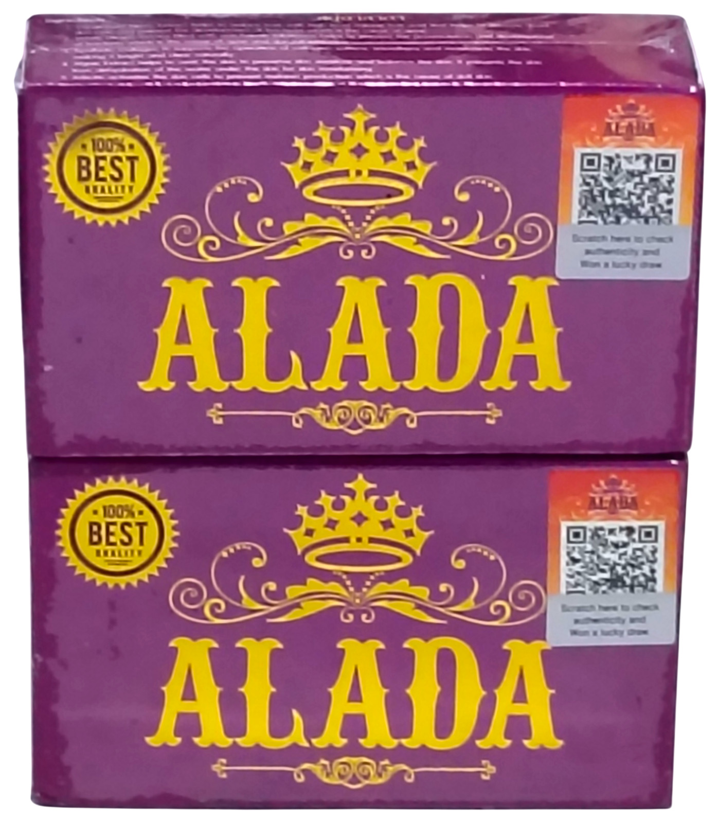 ALADA Natural Extract Thai Beauty Soap Face & Body Cleansing Moisturizing 160g×2