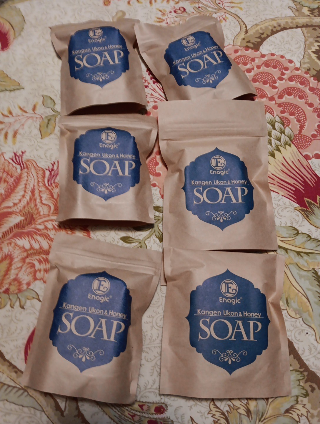 Enagic Kangen Ukon & Honey Soap 100% Plant Based Vegetarian Authentic Lot 6
