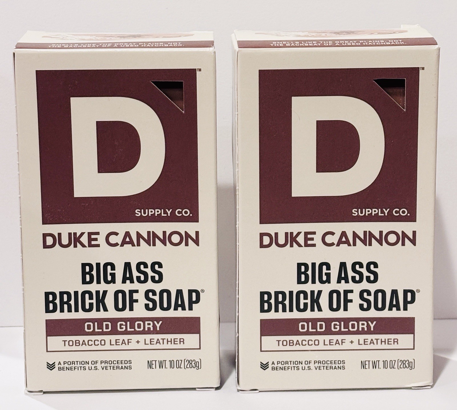Duke Cannon Supply Co. Old Glory Brick Bar Of Soap 10 Oz – LOT OF 2 – Fast Ship