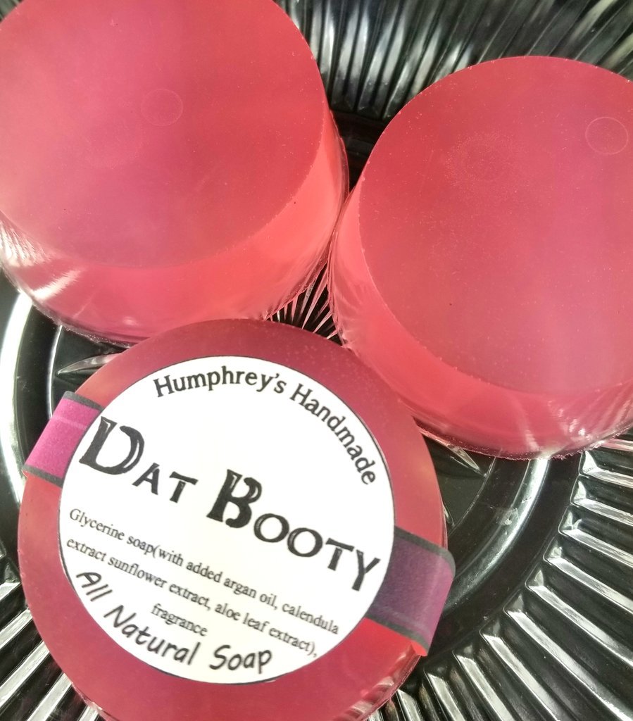 DAT BOOTY Womens Shave & Shampoo Soap Round Bar Argan Oil Juicy Couture