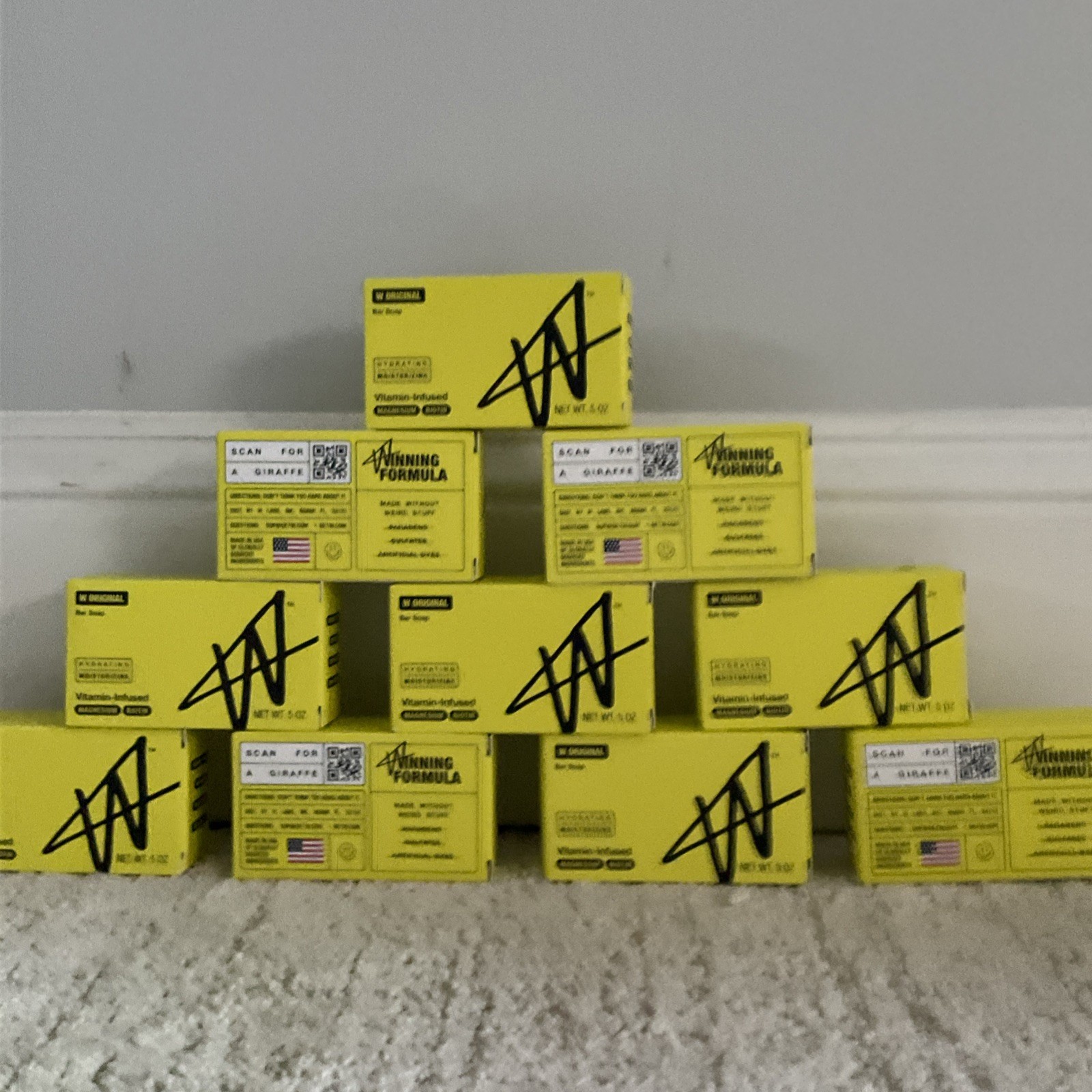 10 Pk W Original Jake Paul Bar Soap Hydrating Vit Infused Magnesium Biotin 5oz