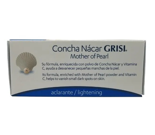 🐌 GRISI (3.5 Oz.) 100g BAR ●MOTHER OF PEARL● Natural ILLUMINATING Bar Soap🫧.