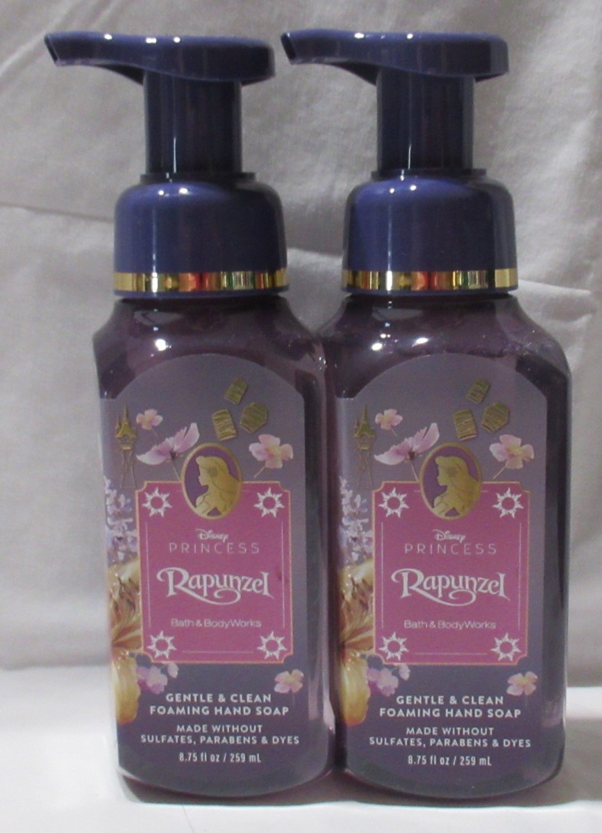 Bath & Body Works Gentle & Clean Foaming Hand Soap 2 Disney Princess RAPUNZEL