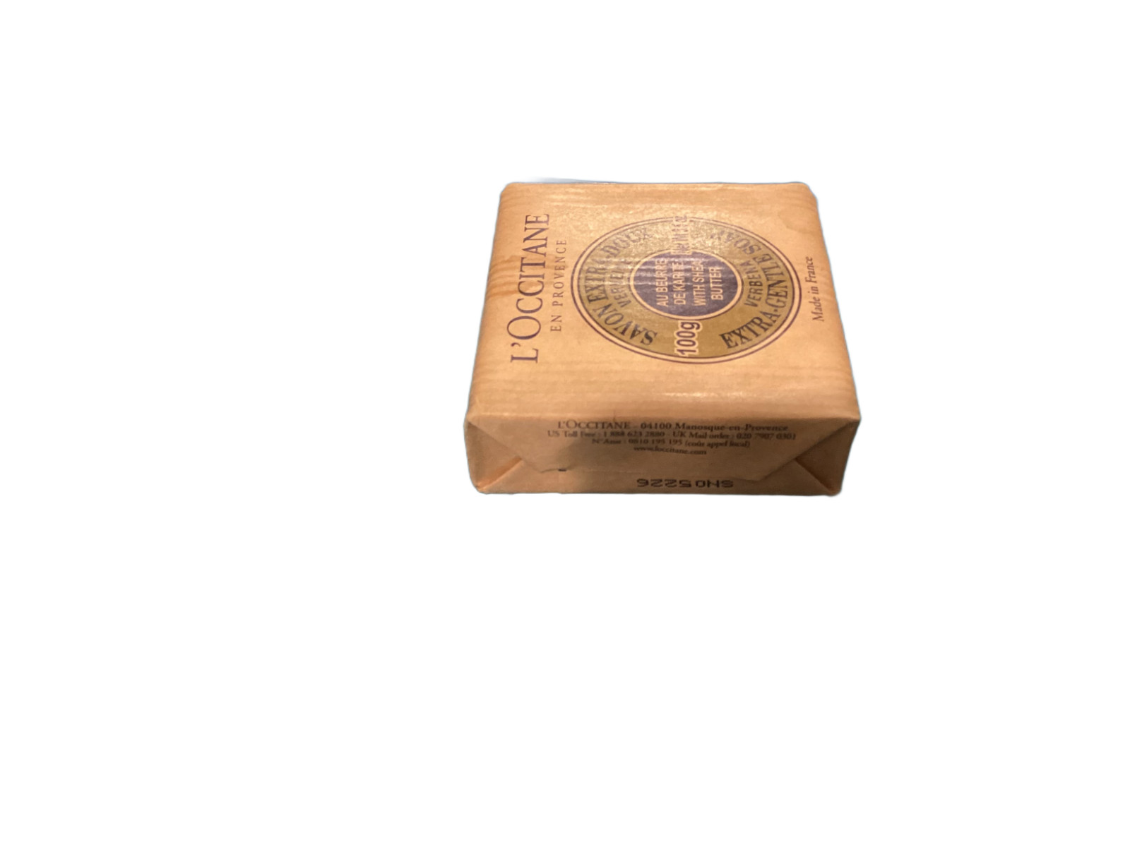 L’Occitane En Provence Verbena Shea Butter Extra Gentle Soap 100g New Unopened