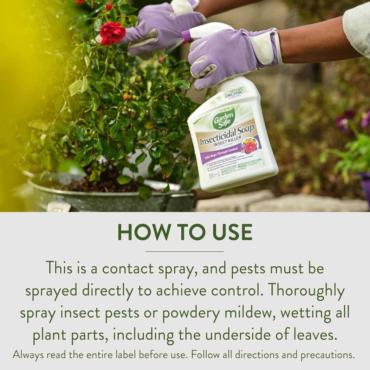Organic Insecticidal Soap Killer 32oz – Ready-to-Use Pest Control Solution