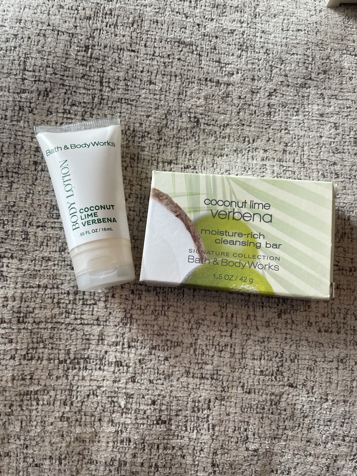 Co Bigelow Lavender Peppermint Soap Bath & Body Coconut Lime Verbena Lotion Soap