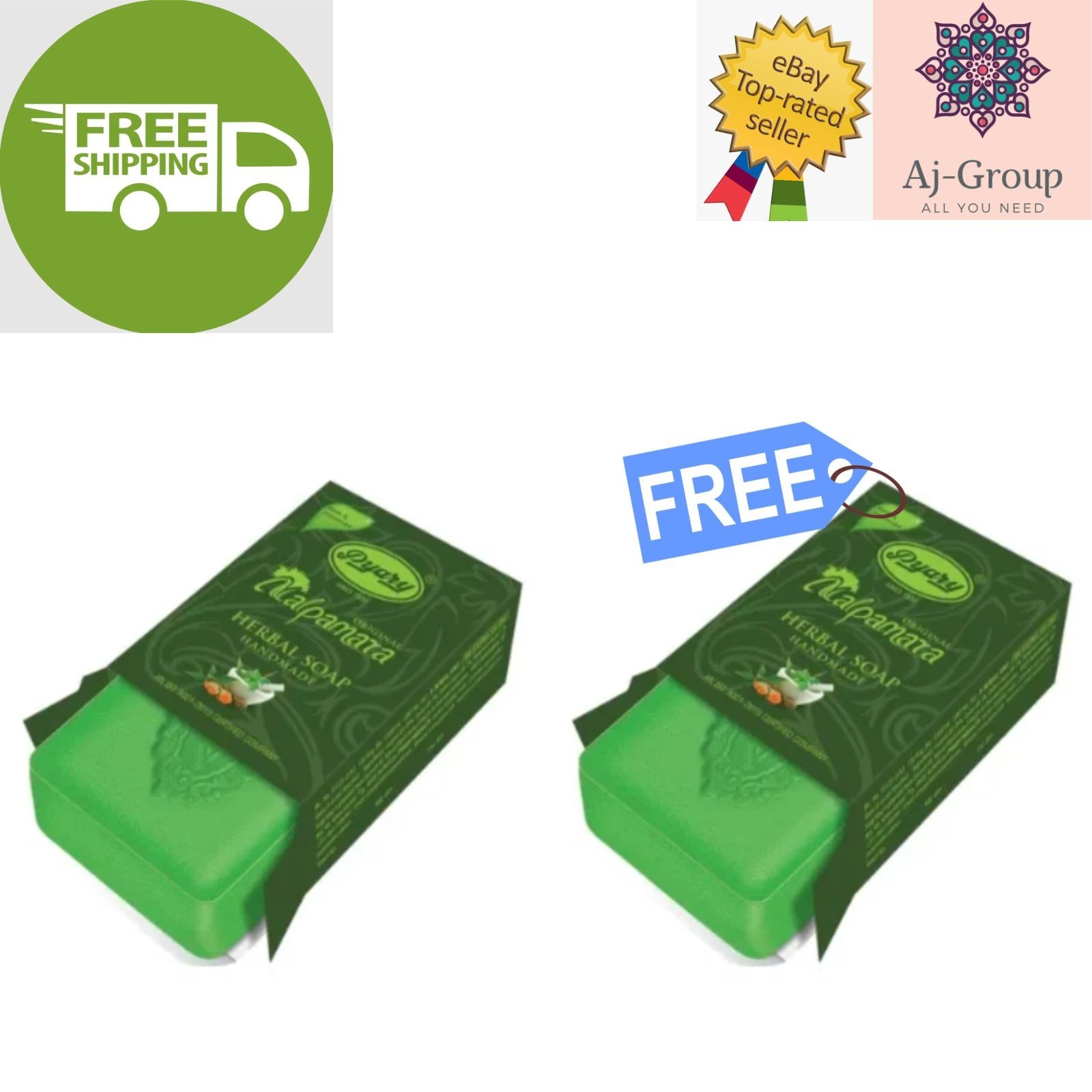 Indian Pyary Nalpamara Original Herbal Soap – 75g Hand Made ⭐Buy 1 get 1 FREE⭐