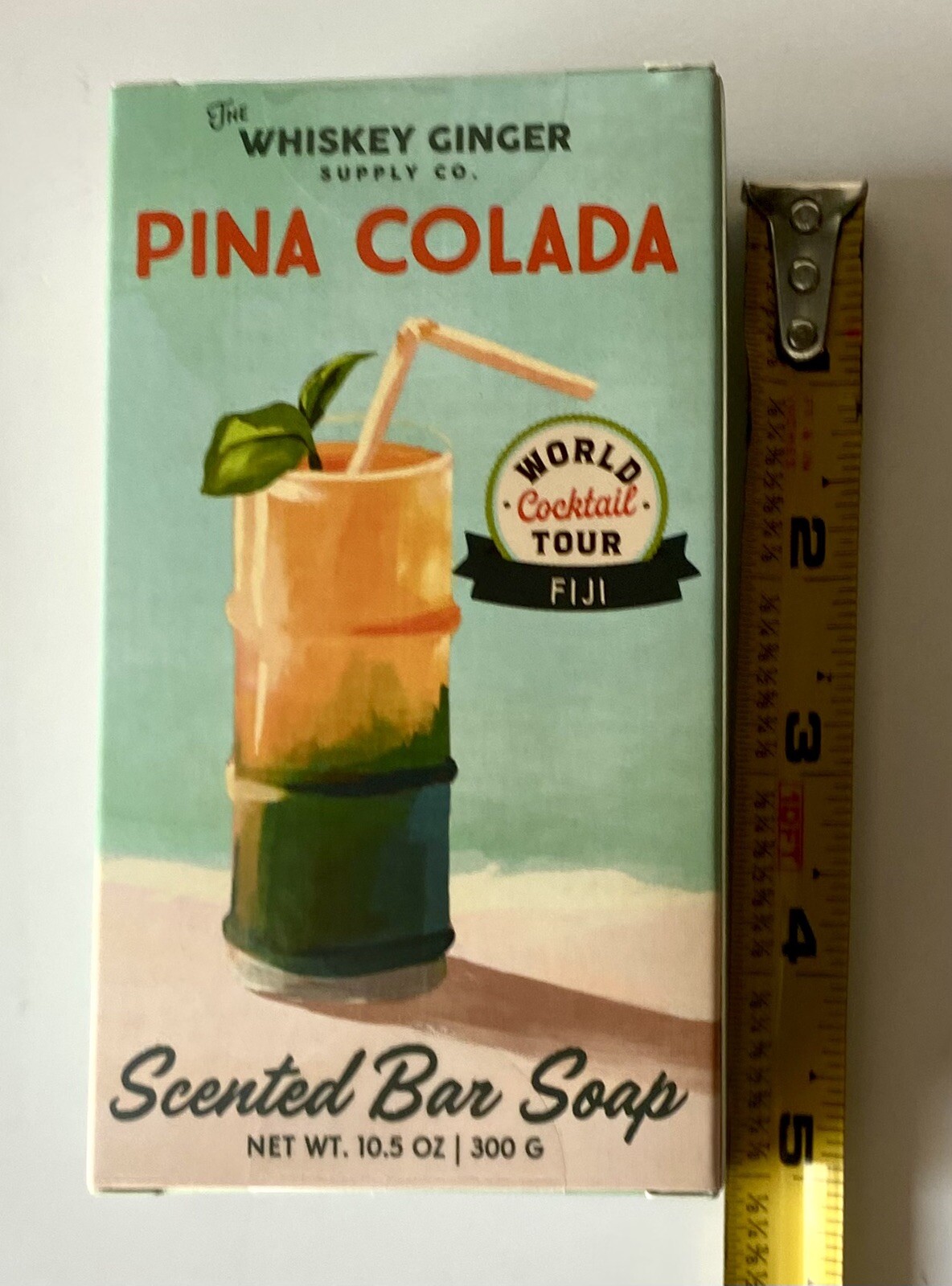 Tropical Memories PINA COLADA Scented Bar Soap Whiskey Ginger Supply Co 10.5 Oz