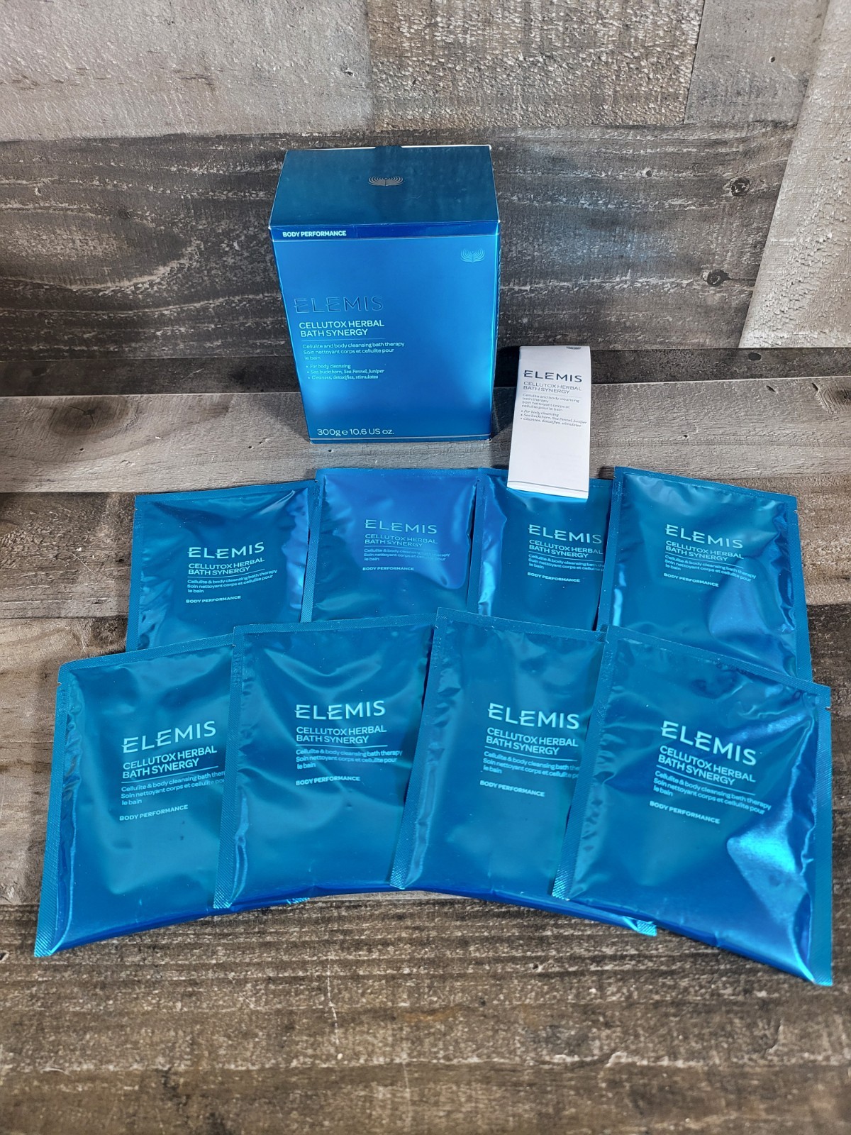 Elemis Cellutox Herbal Bath Synergy 8 Packets Open Box Cleanse,detox,stimulate