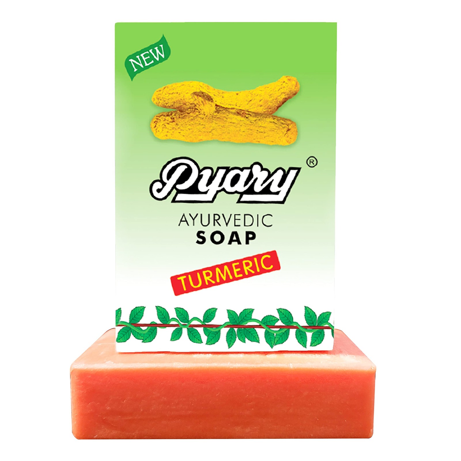 Turmeric Soap All Natural Hand Crafted Vegan Ayurvedic Pack of 12 bars 31.7Oz