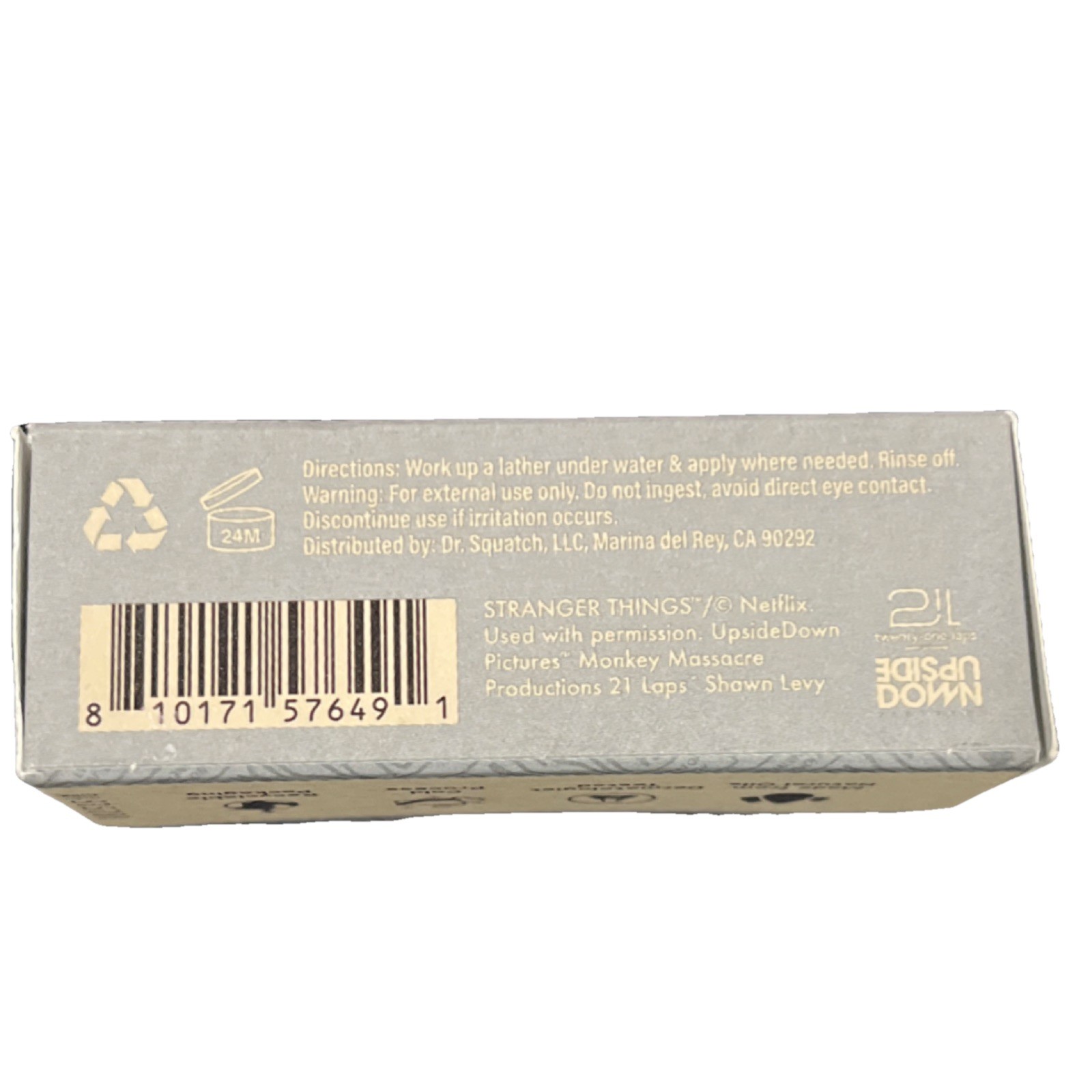 Dr. Squatch Stranger Things Men’s Natural Soap Rainbow Plant Extract 8 oz