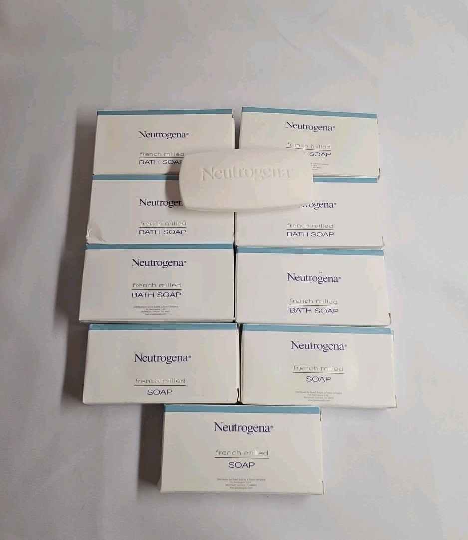 9-Pack NEUTROGENA French Milled Bath Soap Boxed Travel Size NEW