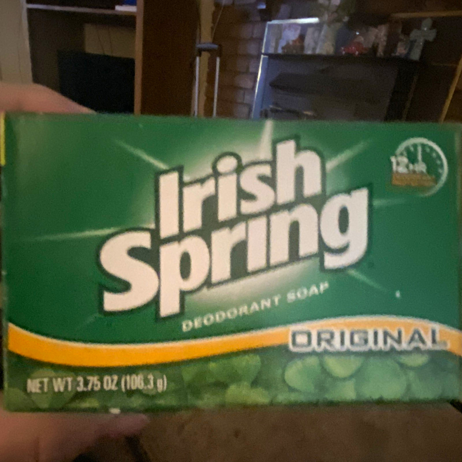 Irish Spring Original Deodorant Soap Bar 3.75 oz Green for Men Body