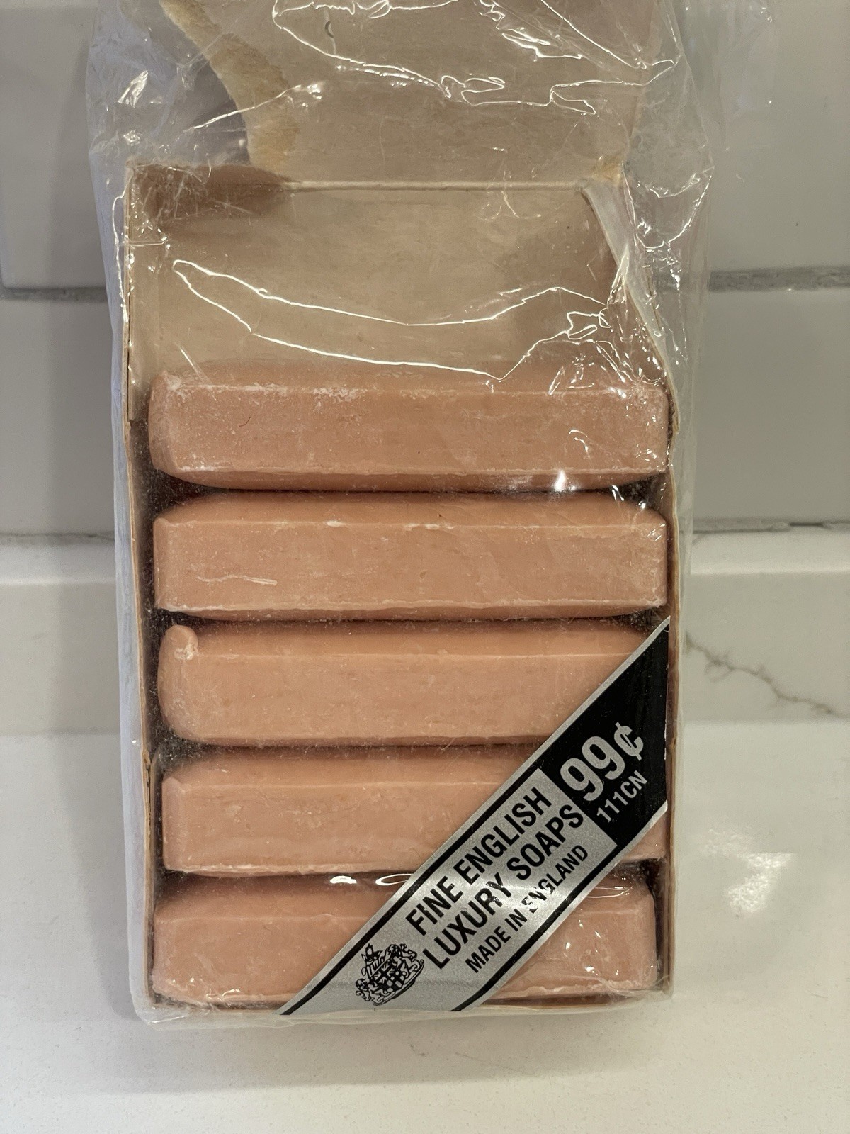 Vintage Edenfield Poudre Rose Bar Bath Soap 5 Count English 2.25 oz/70g Open Box
