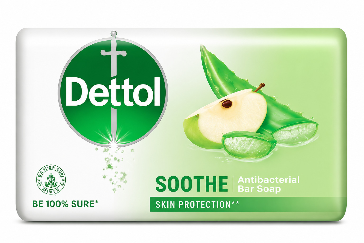 Dettol Soothe Antibacterial Soap Bar 110g – Aloe Vera |