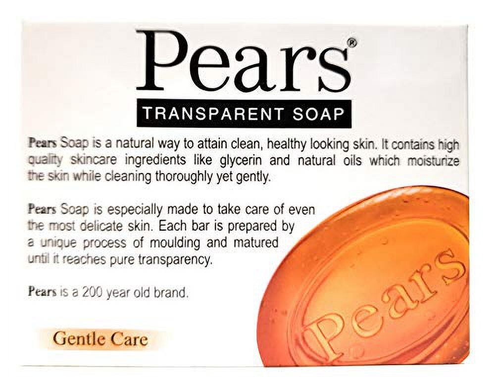 Pears Transparent Glycerin Bar Soap 3.53 Oz Each ORANGE COLOR