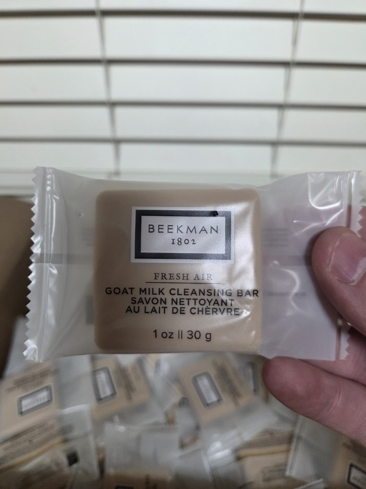 50pc Beekman 1802 Fresh Air Goat Milk Cleansing Bar Soap Travel Hotel Size 1 oz
