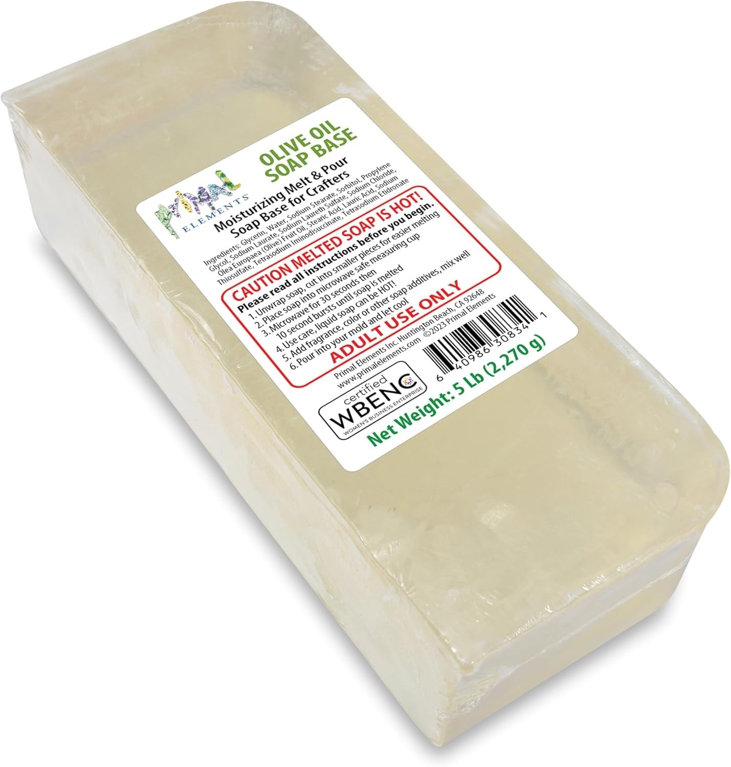Olive Oil Soap Base – Moisturizing Melt and Pour Glycerin Soap Base for Craft…