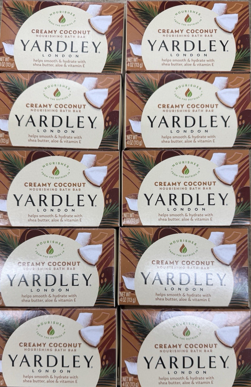 Yardley London Creamy Coconut Moisturizing Bar Soaps 10ct Free Shipping