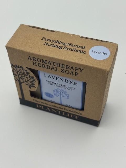 Plantlife LAVENDER Aromatherapy Herbal Soap 4 oz 100% Pure and Natural, Vegan