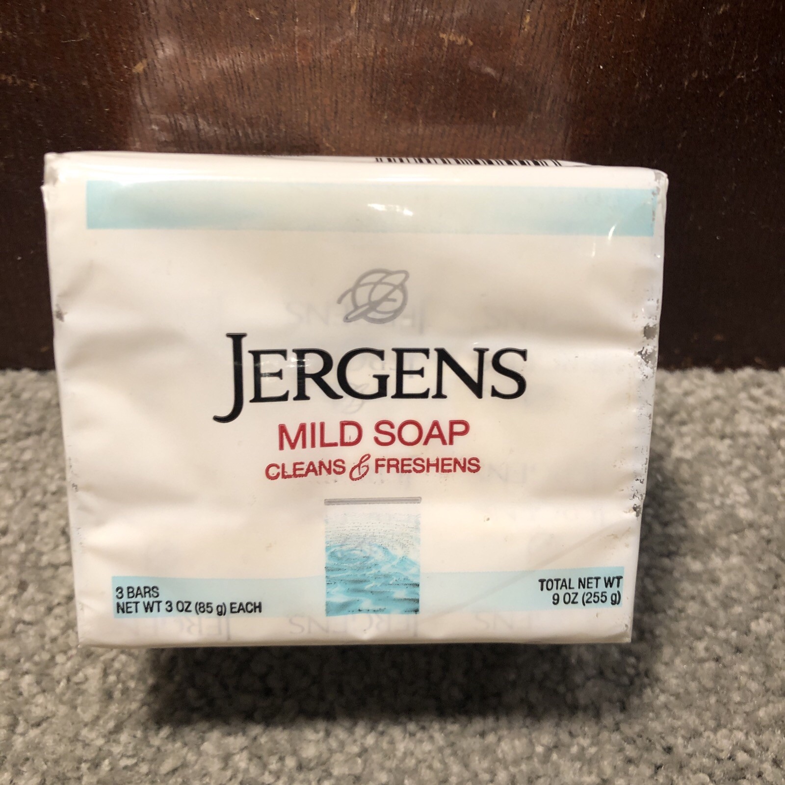 X3 Jergens Mild Soap, Cleans & Freshens, 3 Bars- 3oz Each (9oz Total)